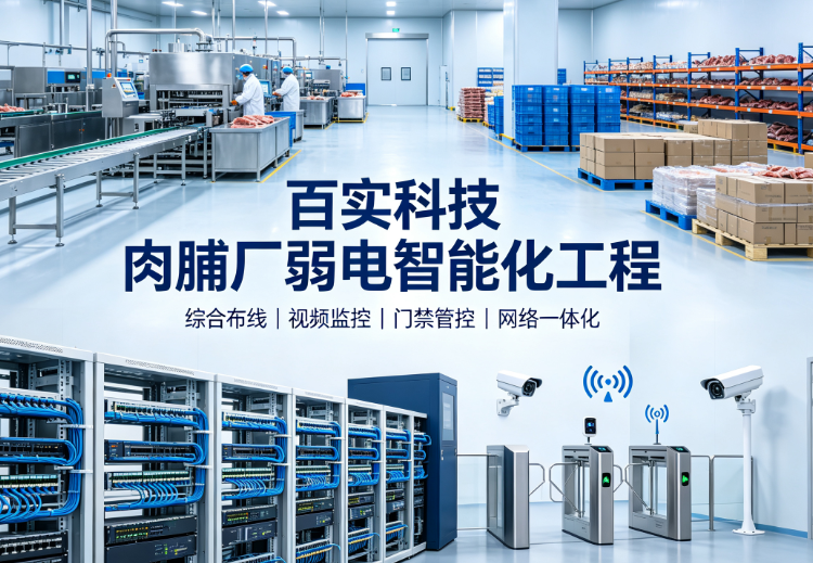 肉脯廠弱電智能化解決方案，提升廠區(qū)智能化、標(biāo)準(zhǔn)化管理水平